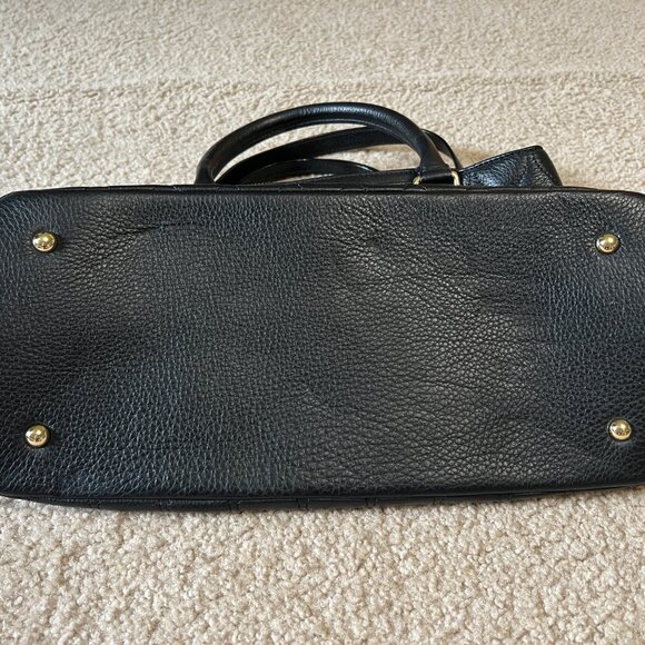 Vera Bradley Quilted Emma Satchel Bag, Black - Picture 5 of 10